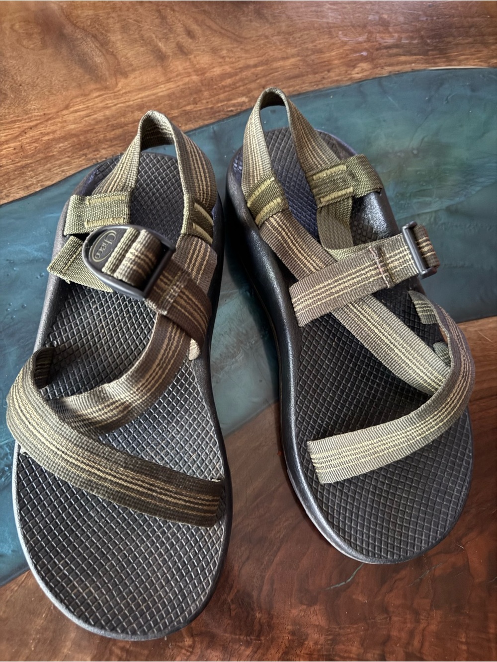 Men's Wide Chaco in Olive Green